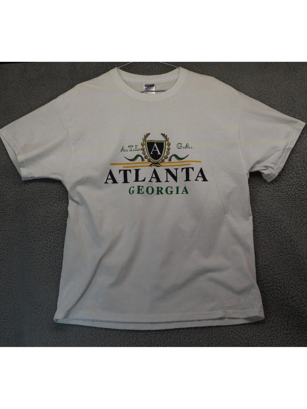 Atlanta Georgia Shirt Crest Jerzees XL Adult y2k 90s